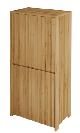 Szafa Silva - lite, lakierowane drewno olchowe