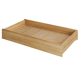 Underbed drawer for Silva bed - solid, lacquered alder wood